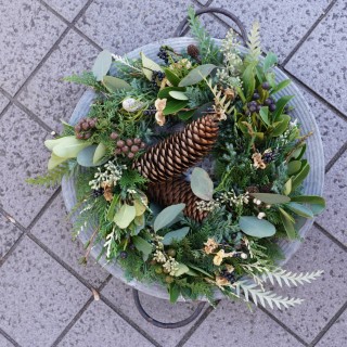 12月13日(土)クリスマスリースの教室